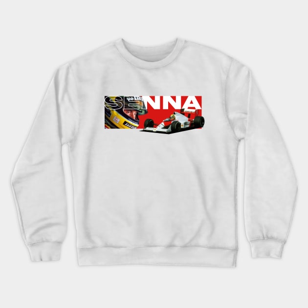 Ayrton Senna MP4 Crewneck Sweatshirt by F1LEAD